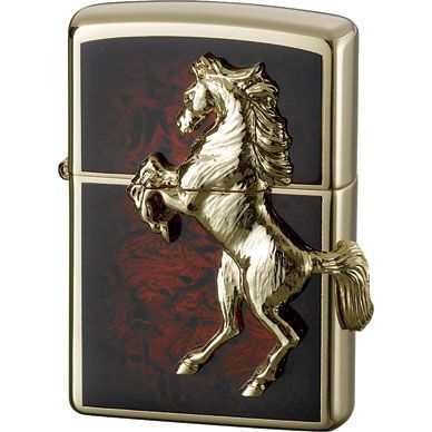 ZIPPO ウイニングウィニー ディープレッド 馬 ゴールド レッド