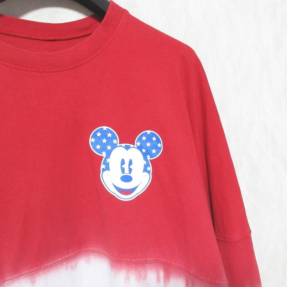 良品 SPIRIT JERSEY スピリットジャージー ディズニー ミッキー アメリカンオリジナル タイダイ Tシャツ カットソー L マルチカラー メンズ レディース 古着 中 良品 SPIRIT JERSEY スピリットジャージー ディズニー ミッキー