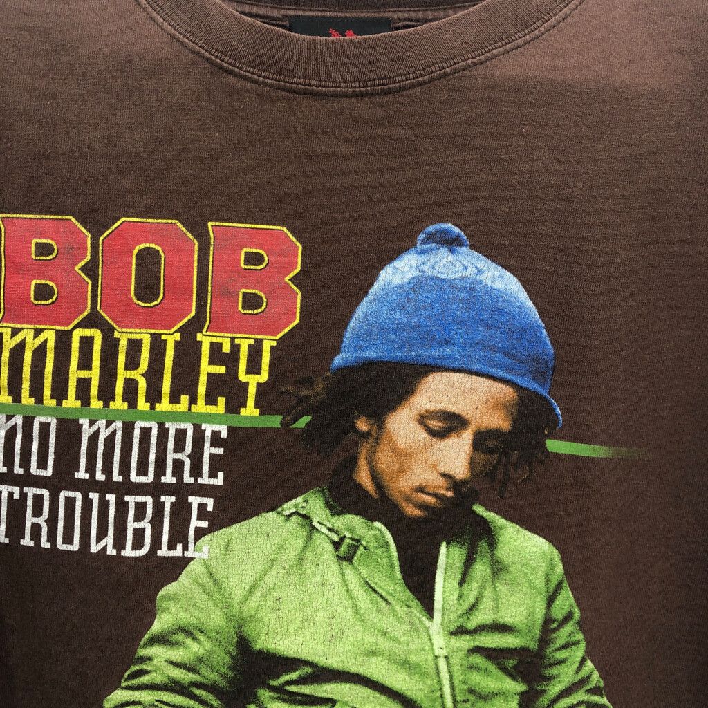 トップス 00s ZION BOB MARLEY NO MORE TROUBLE Tee Vintage 2003 Bob Marley No More Trouble Zion Rootswear T