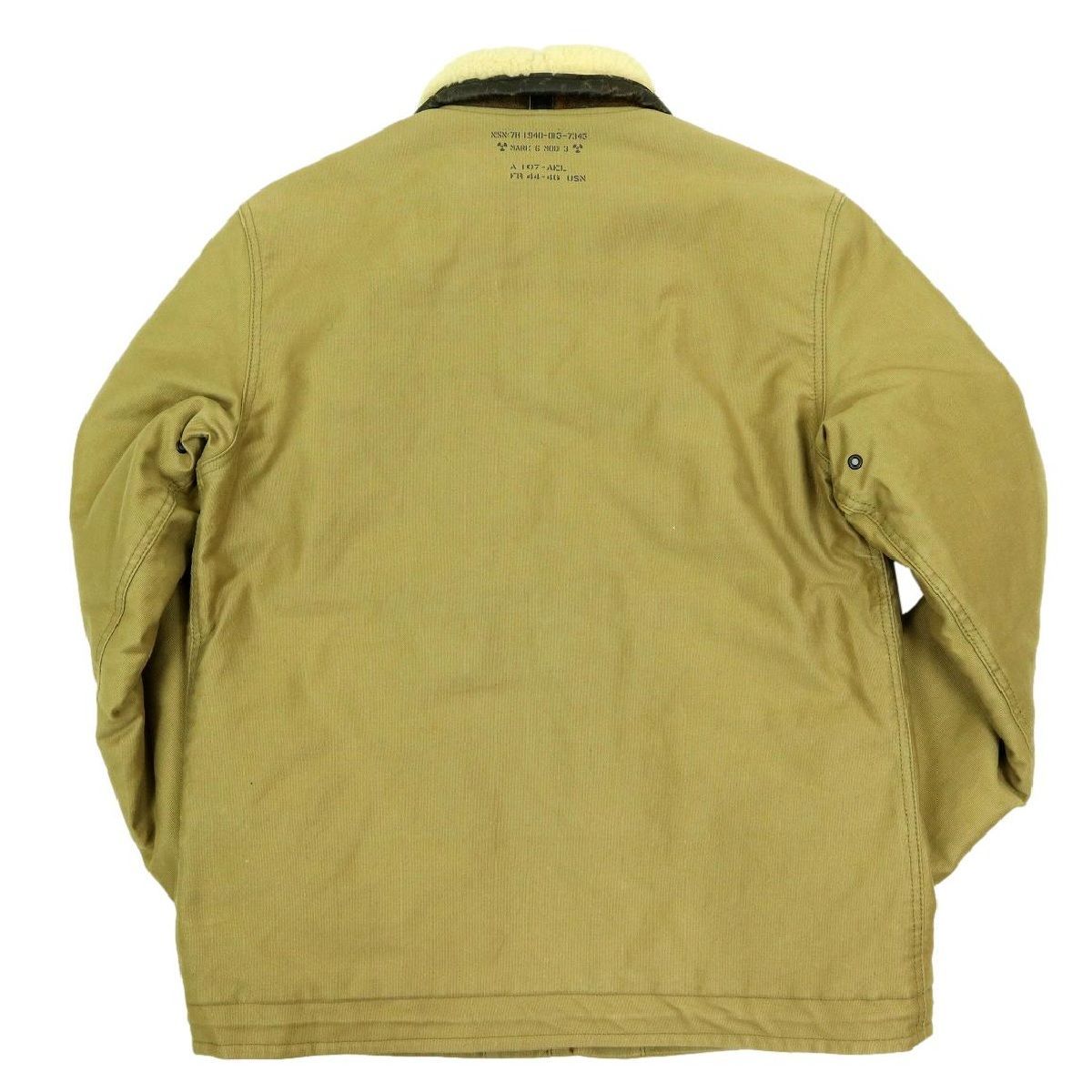 芸術 S3493 ビッグサイズ2XL AVIREX アビレックス N-1 デッキジャケット フライトジャケット 6152199 横丁の