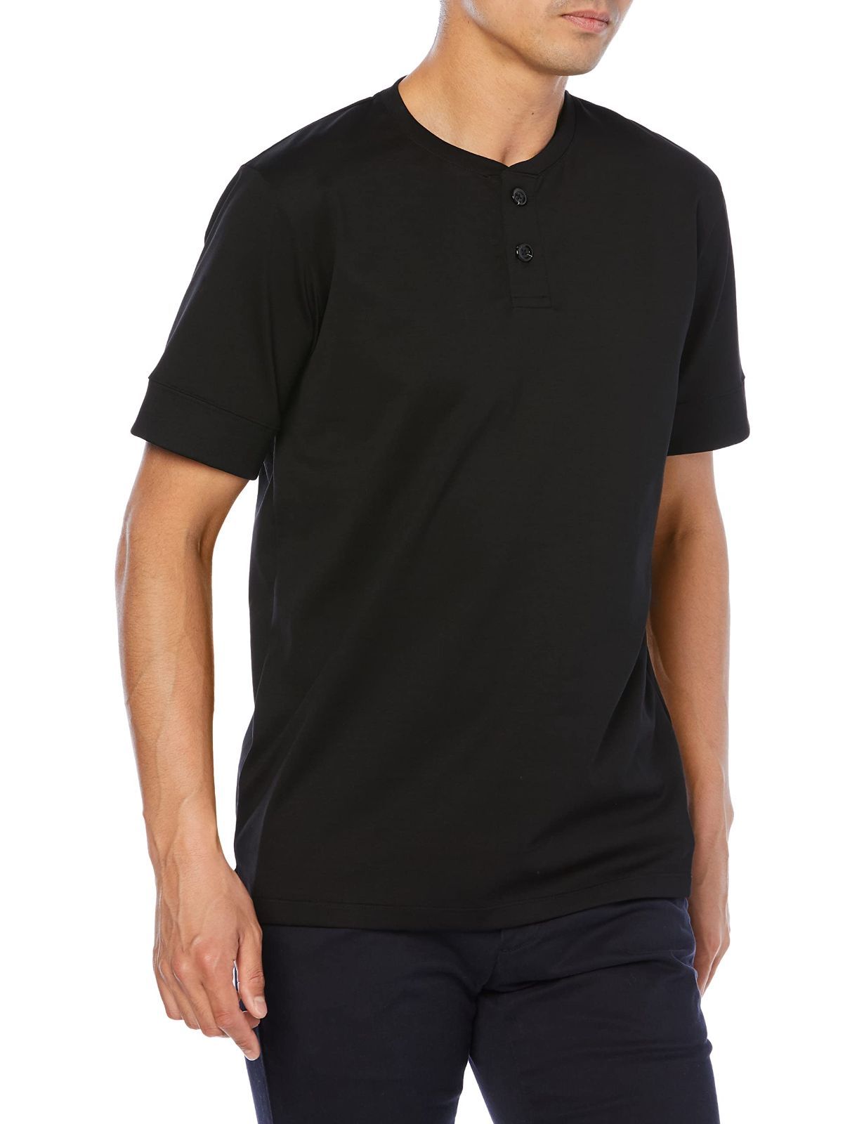 XL_ブラック [アウール] PAGEE ヘンリーネックTシャツ AMNT221062 メンズ BLK XL