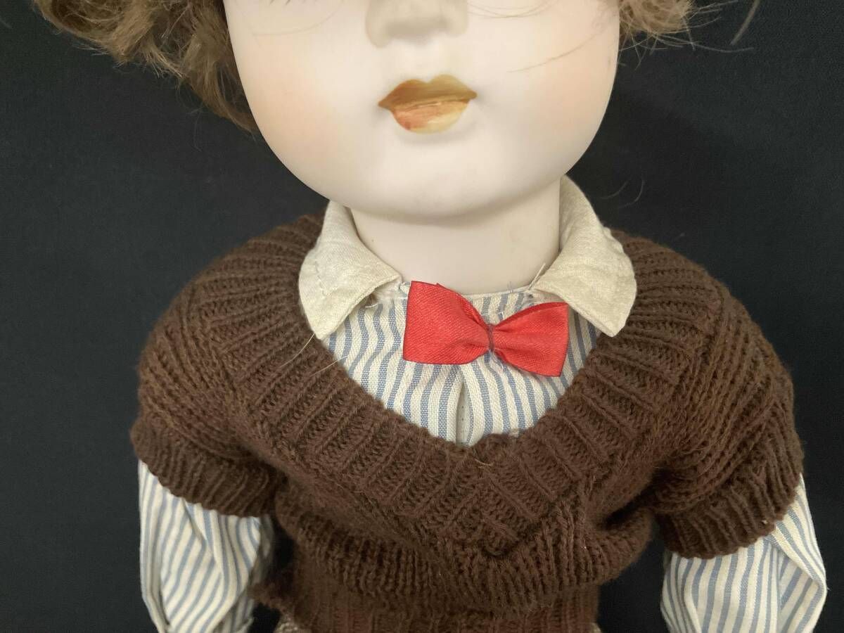 ジャンク フランス人形 ビスクドール 陶器人形 男の子