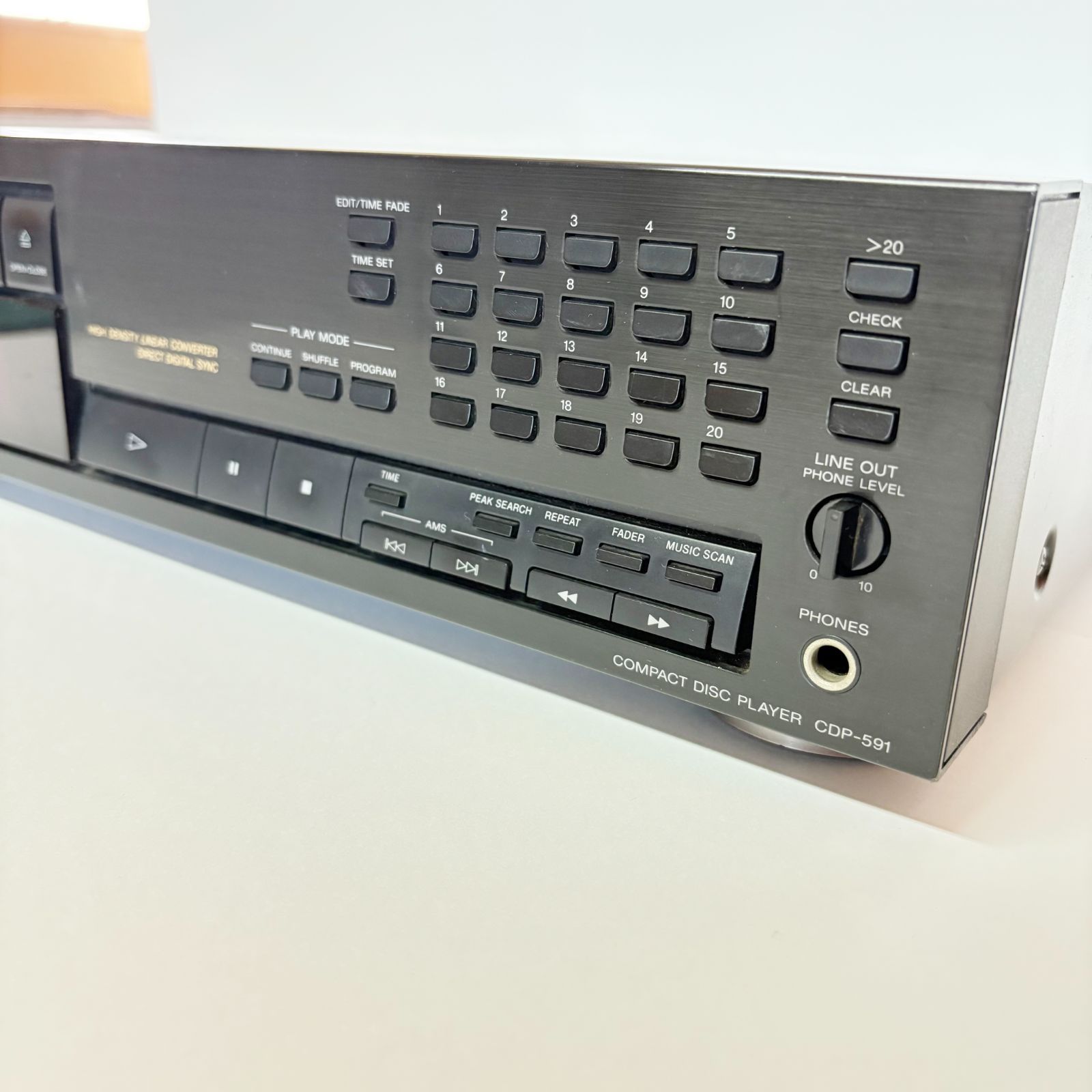 SONY CDP-591 CDプレーヤー　CDデッキ SONY CDP-591 CDプレーヤー CDデッキ 動作品 (CD01225) - メルカリ