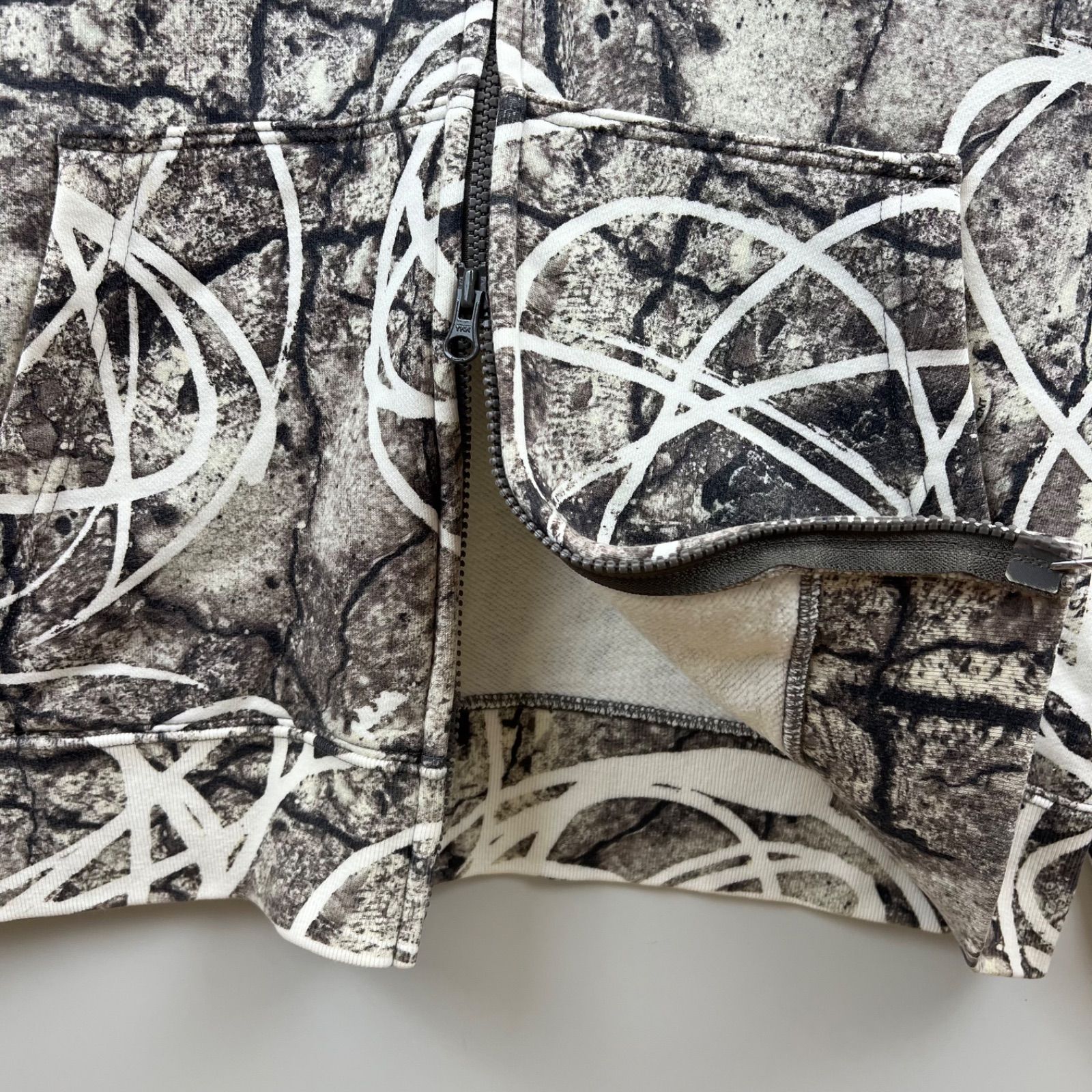 NITRAID FUTURA labo 00s arch logo real tree zip hoodie M NR009