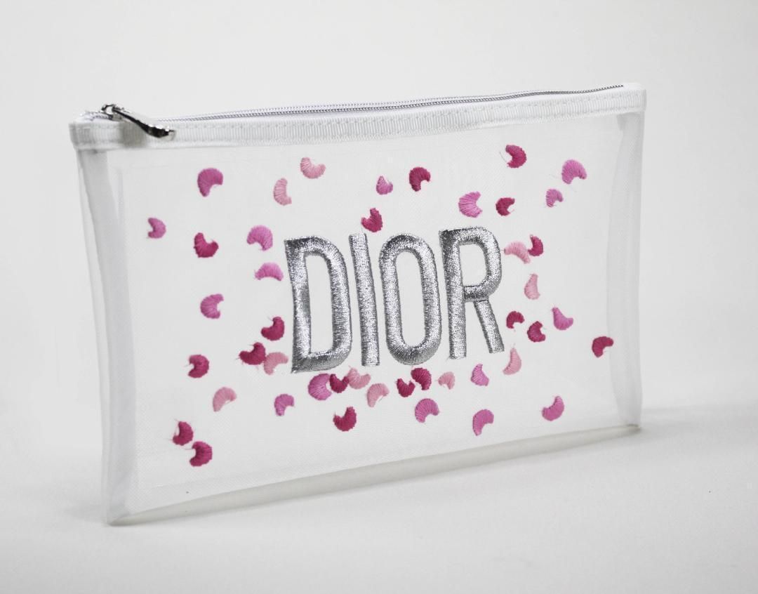 k 新品未使用本物 Dior ディオール ノベルティメッシュポーチ