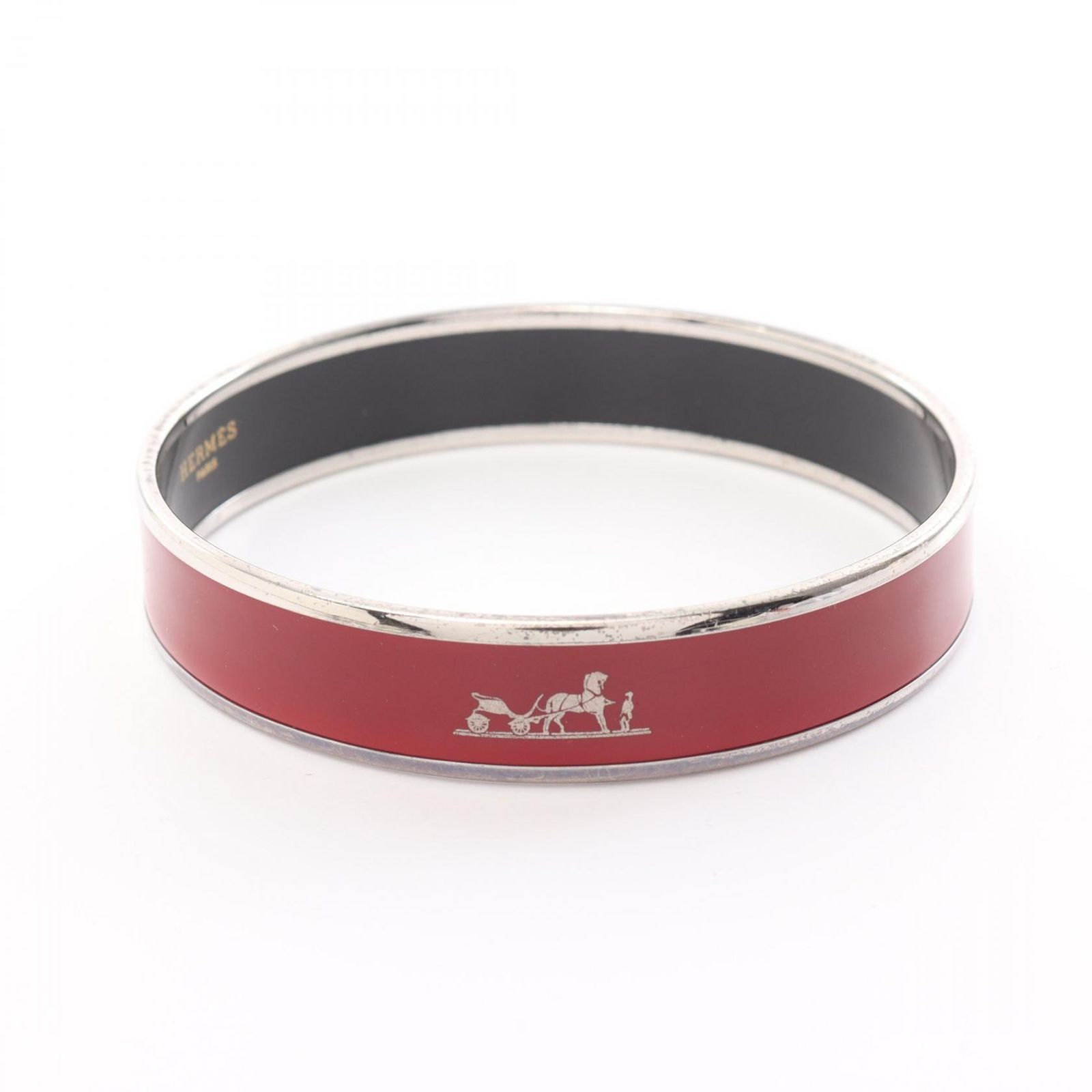 エルメス HERMES バングル エマイユPM ステンレススチール エマイユ