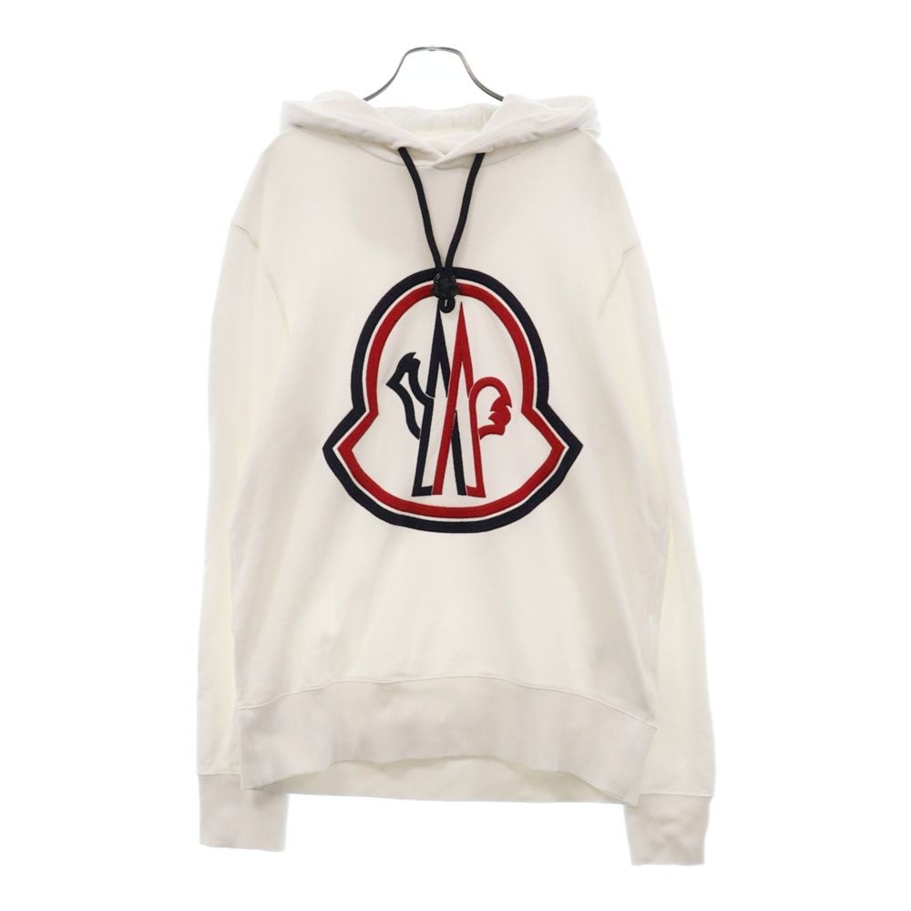 良品 MONCLER MAGLIA センターロゴ プルオーバーパーカー フーディ MONCLER MAGLIA センターロゴ プルオーバーパーカー フーディ M