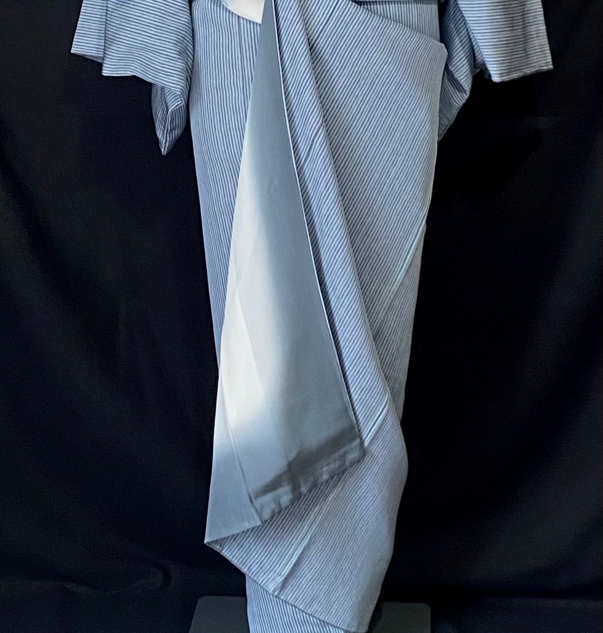 黒と銀クールな袋帯〉SALE 古典 スタイリッシュ アートスティック  