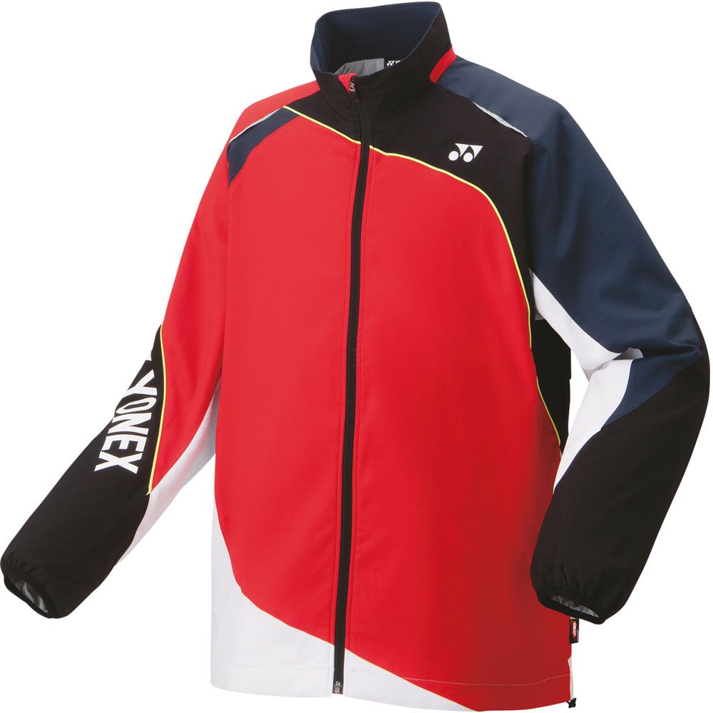 ヨネックスYONEX　長袖フルジップジャケット　ヒートカプセル　ウインドブレーカー　ブラックｘホワイト　サイズM　中古良品