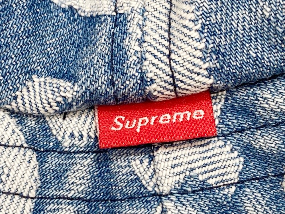シュプリーム SUPREME Fat Tip Jacquard Denim Crusher Blue ファット