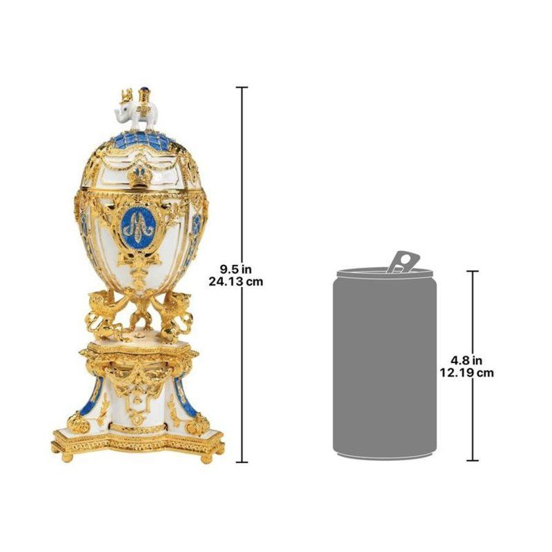 インペリアルイースター ファベルジュエッグ エンプレス（皇后）ガリーナ(ファベルジュ・スタイル) ロシア皇帝ロマノフ王朝 美術品 レプリカ(輸入品 -  メルカリ