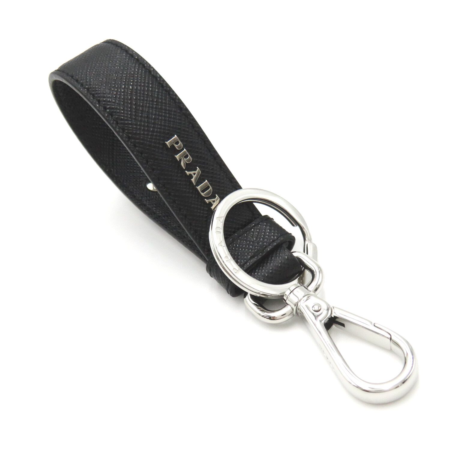 本日限定価格】PRADA プラダ サフィアーノレザーキーリング 外箱