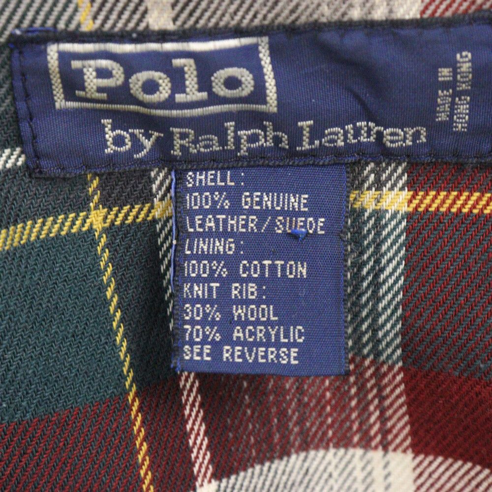 RALPH LAUREN ラルフローレン ハリントンジャケット 裏地チェック 中古・古着通販】POLO RALPH LAUREN (ポロ・ラルフローレン