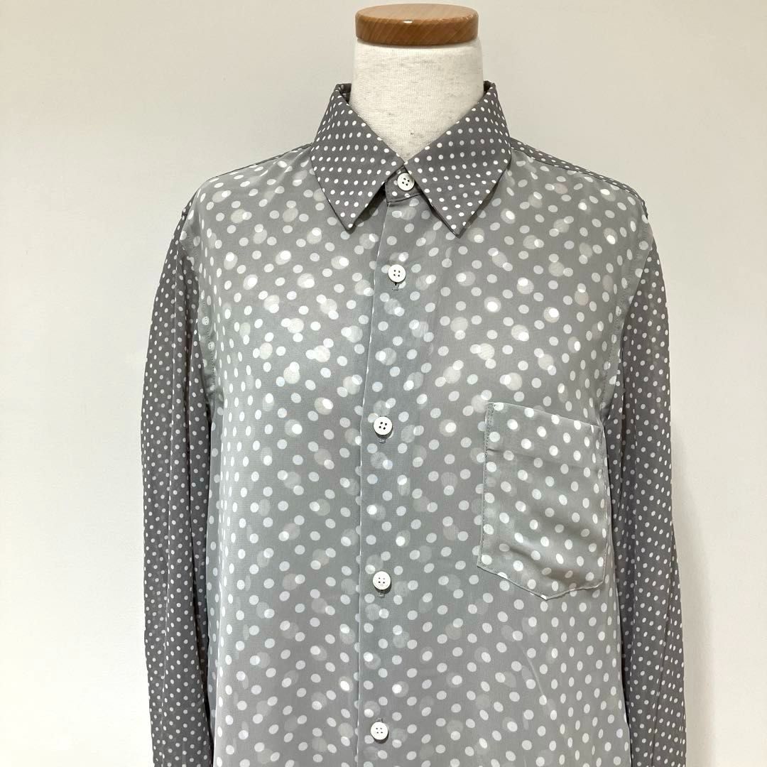 ブラウスフリルフードシャツ21AW/長袖ブラウス/M/コットン/WHT/NH-B011