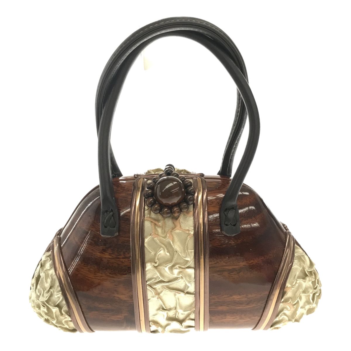 ROCIO ロシオ 木製 ハンドバッグ