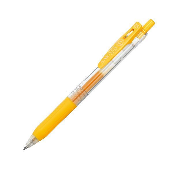 (まとめ) ゼブラ ゲルインクボールペン サラサクリップ 0.5mm 黄 JJ1