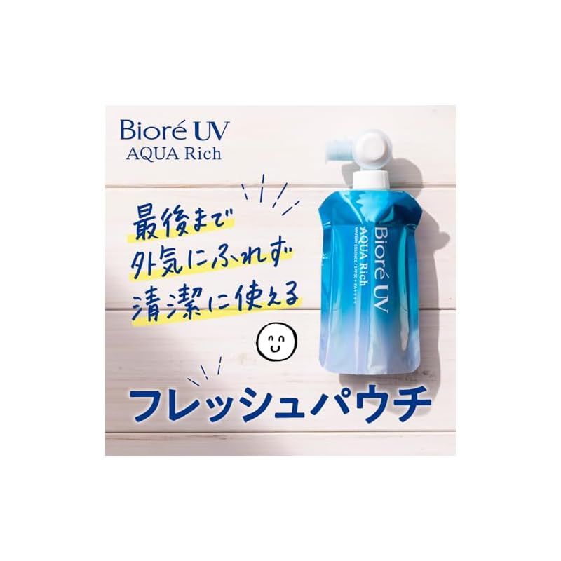新品未使用　Biore UV AQUA Rich フレッシュパウチ SPF50+ Amazon.co.jp: Bioré ビオレ UV アクアリッチ ウォータリー