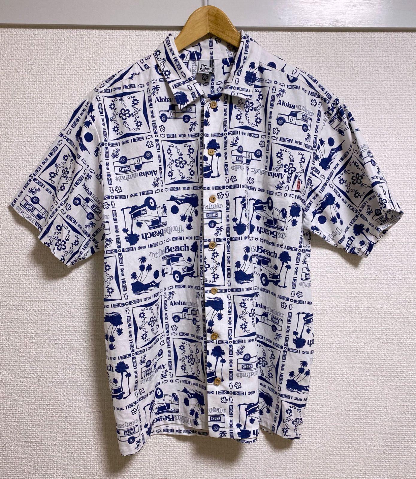 【新品】CHUMS シャツ 半袖 アロハシャツ XL