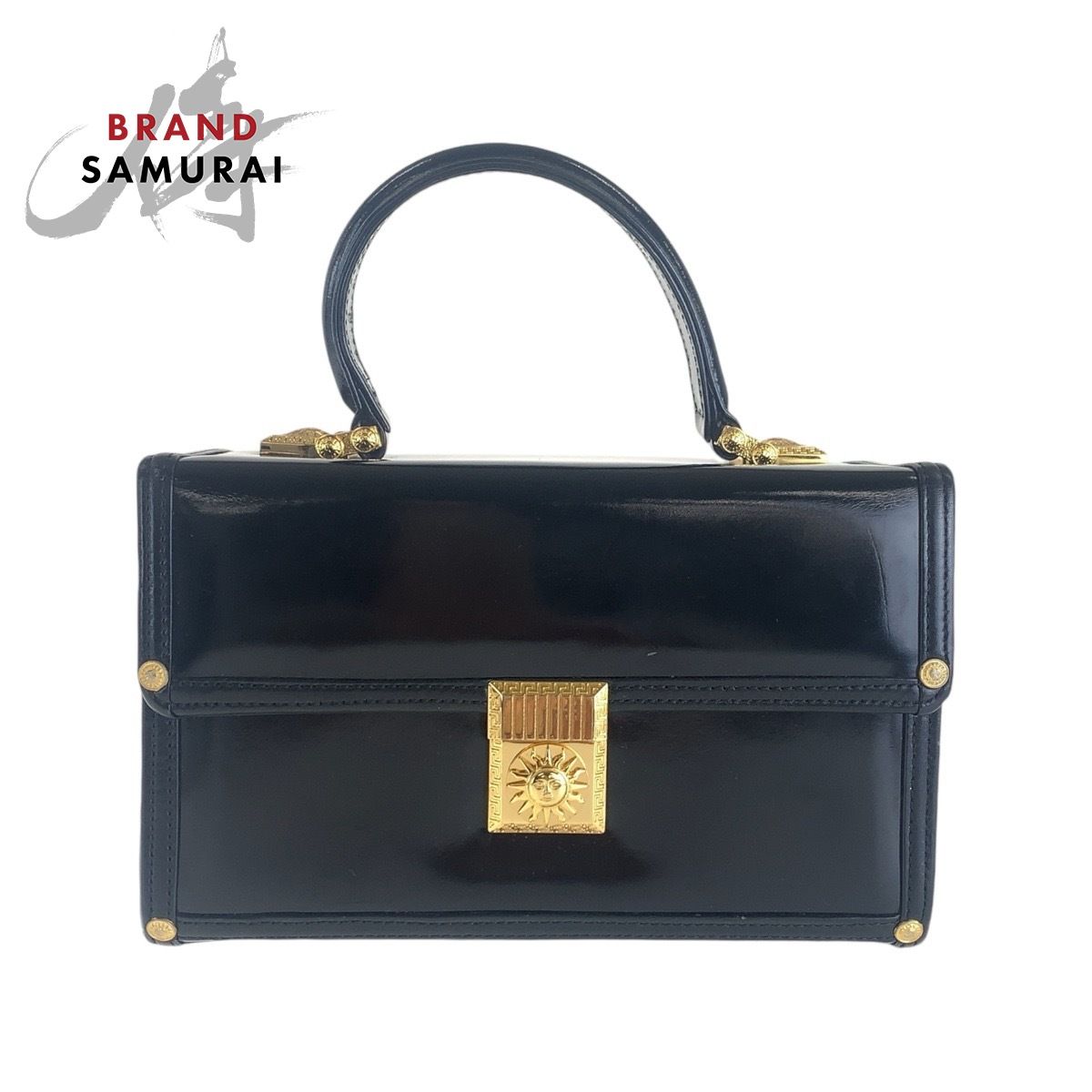 美品 VERSACE ヴェルサーチ ヴィンテージ サンバースト ブラック 黒