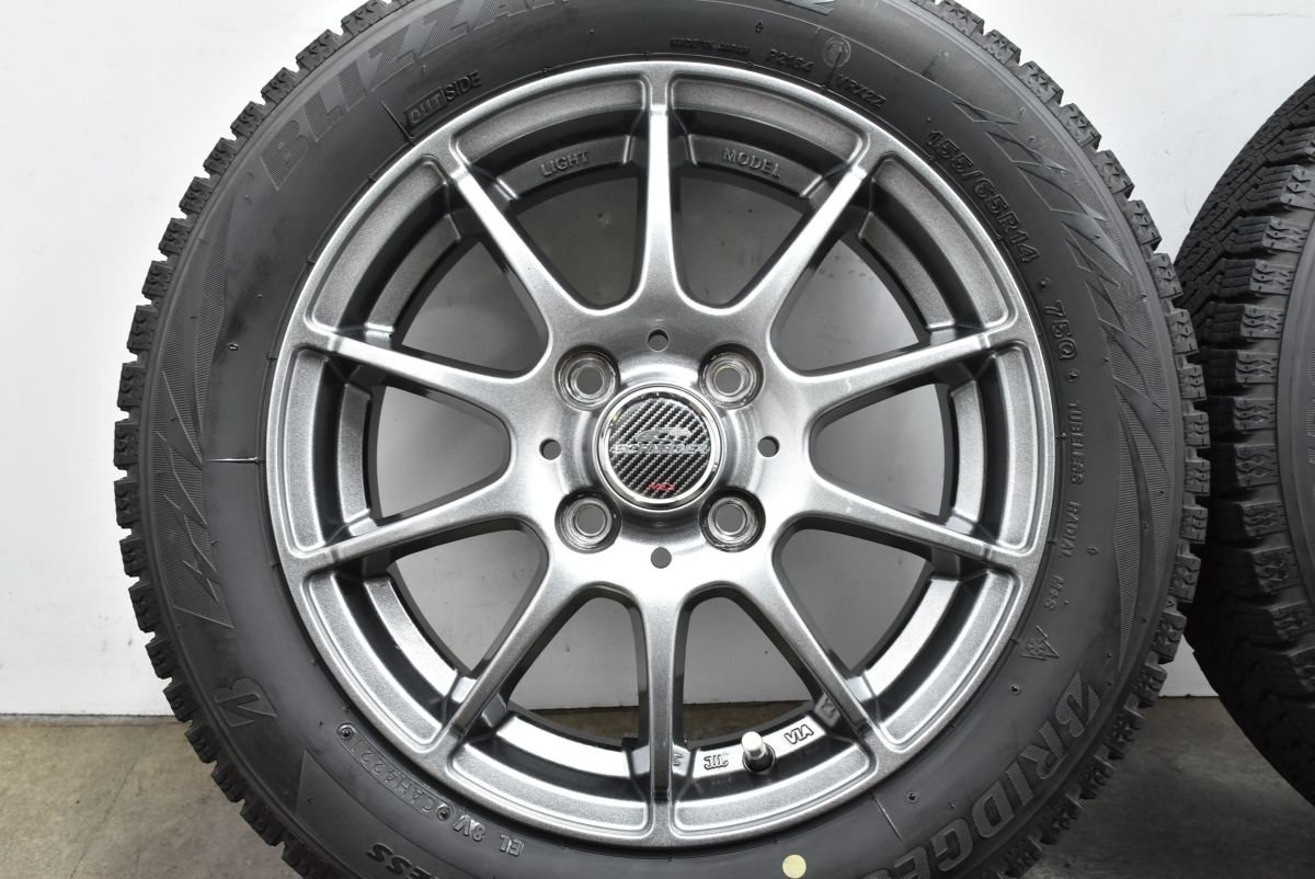 軽自動車用 バリ山 スタッドレスタイヤ 14インチホイールブリヂストン