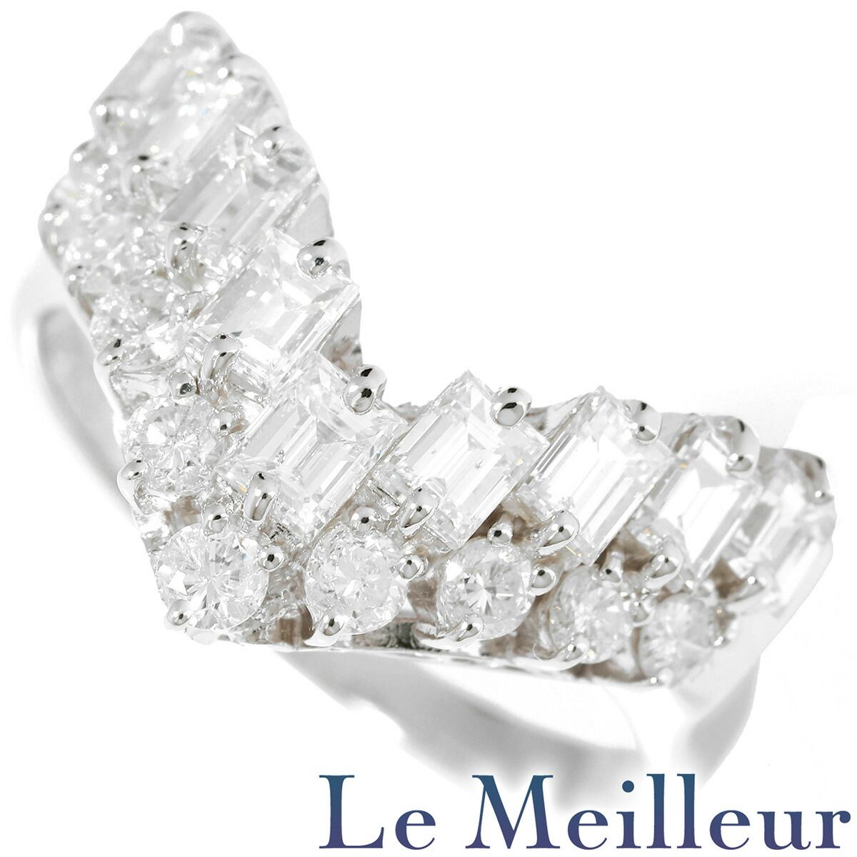 リング 指輪 ダイヤモンド 1.5ct Pt900 13号 中古 プレラブド 返品OK  