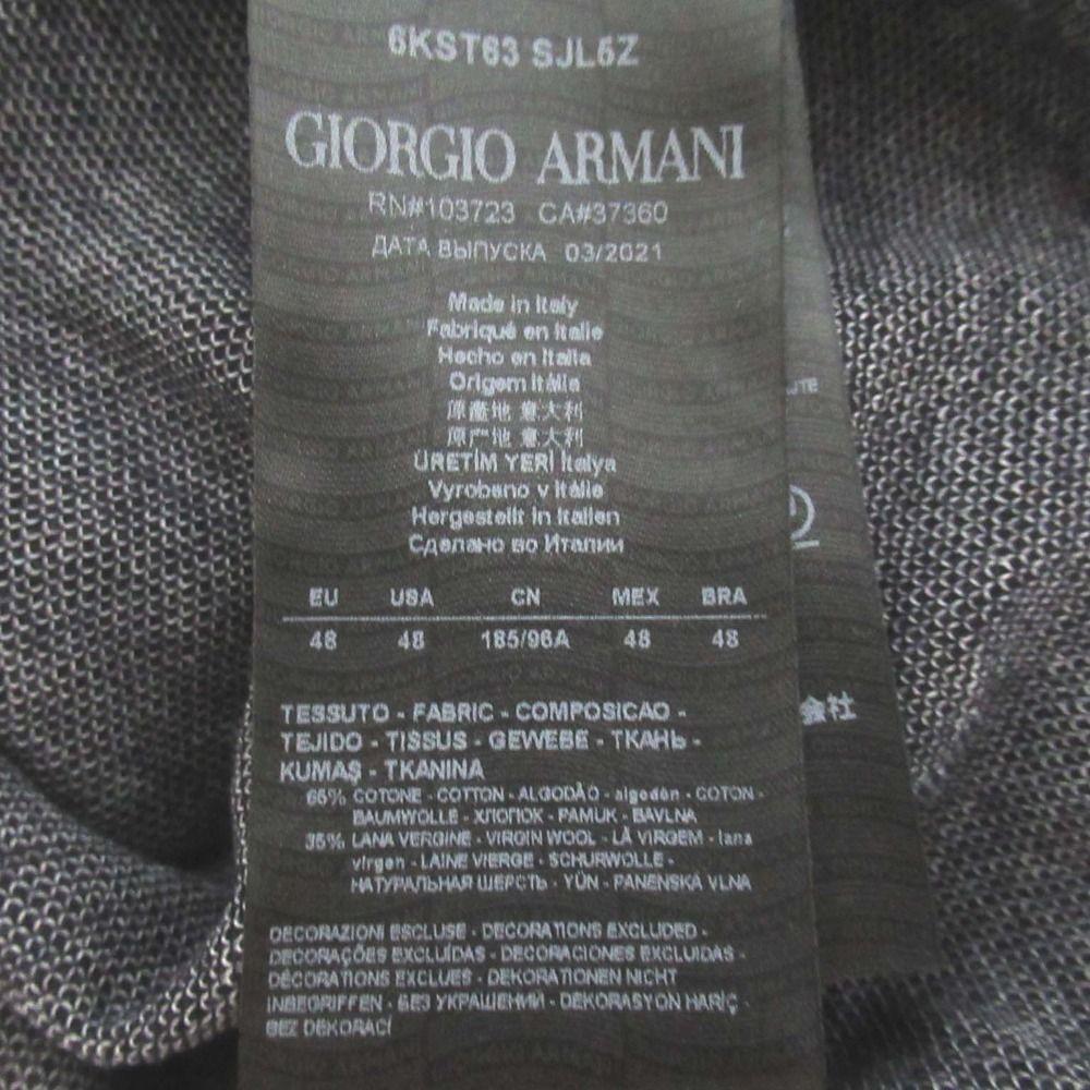 美品 21AW GIORGIO ARMANI ジョルジオアルマーニ ニット クルー