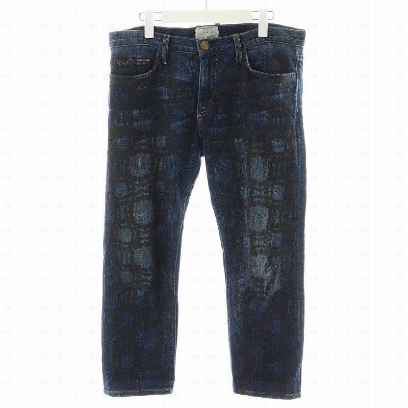 カレントエリオット CURRENT ELLIOTT × マルニ MARNI THE PEARL PRINT BOYFRIEND デニムパンツ ジーンズ ジーパン 28 インディゴ 1957-0001 PAJD001CPO |AN45
