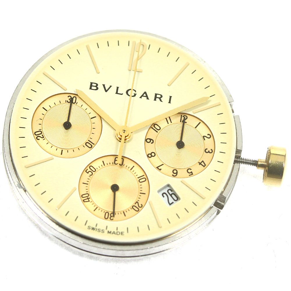 ブルガリ BVLGARI クロノグラフ cal.1270 ムーブメント クォーツ メンズ_A-101