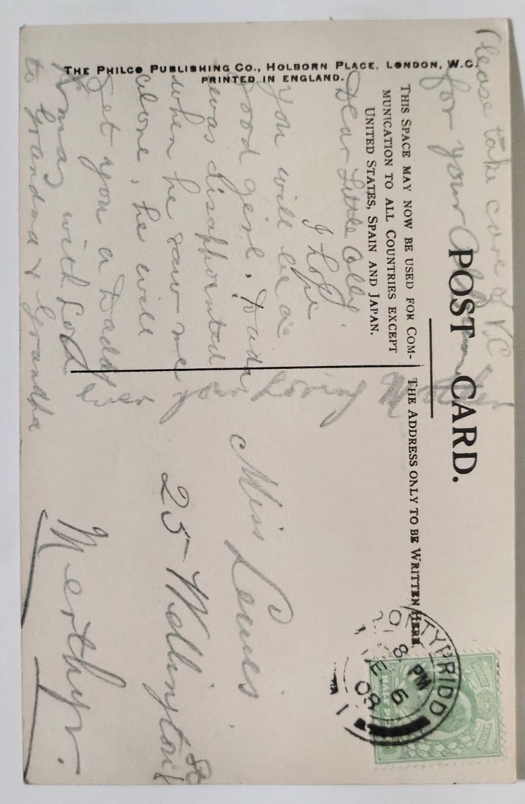 白百合の玉座 ― 幼き日の無垢 リタ マーティン フランス ヴィンテージ ポストカード アンティーク