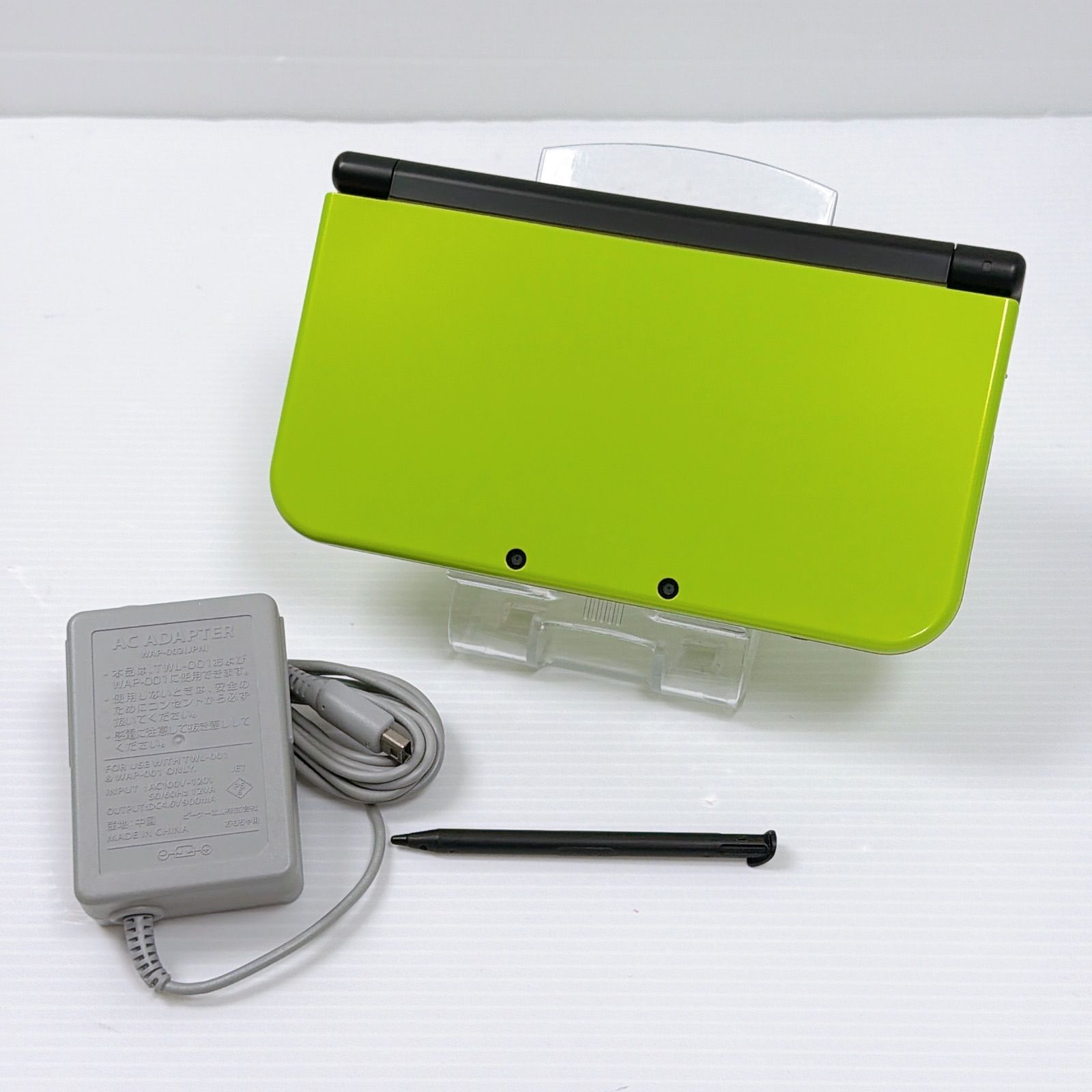 new ニンテンドー 3DSLL 上画面IPS液晶 ライムブラック 動作 済み 遊べるセット 3dsll ds 3DS LL 任天堂