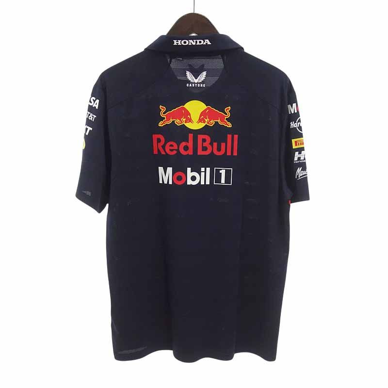 カストレ CASTORE Oracle Red Bull Racing 公式 チーム ポロシャツ Tシャツ ダークネイビー サイズ メンズXL