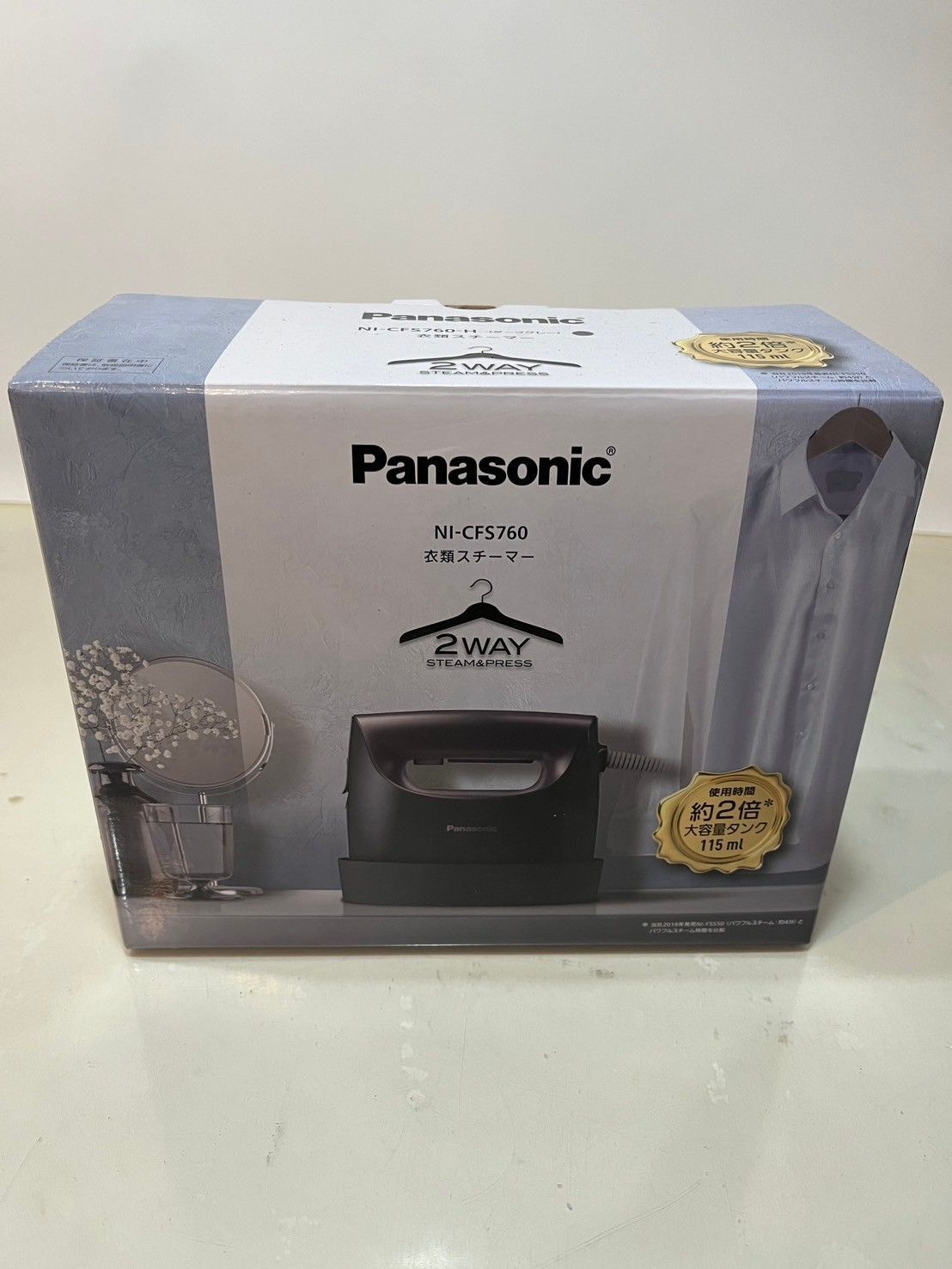 NI-CFS760-H ダークグレー Panasonic 衣類スチーマー NI-FS760