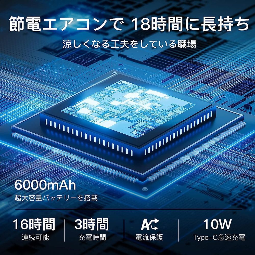 ネッククーラー 首掛け扇風機 羽なし 3つ冷却プレート 携帯用扇風機