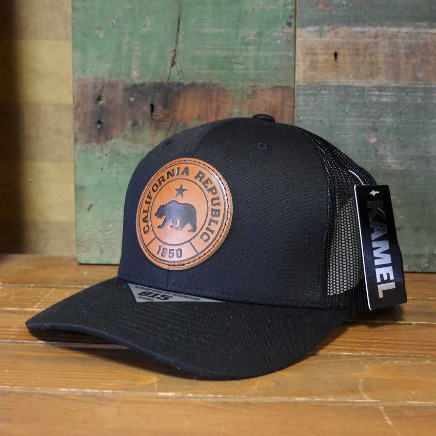 カリフォルニア メッシュキャップ ブラック u0026 ブラック CALI BEAR TRUCKER MESH 帽子 アメカジ