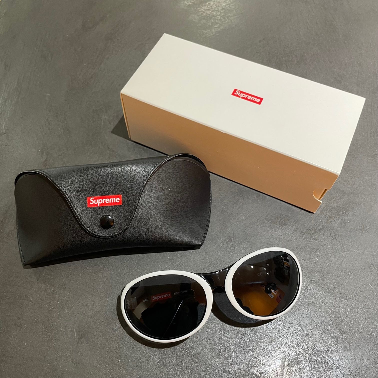 19ss Supreme Orb Sunglasses Black サングラス