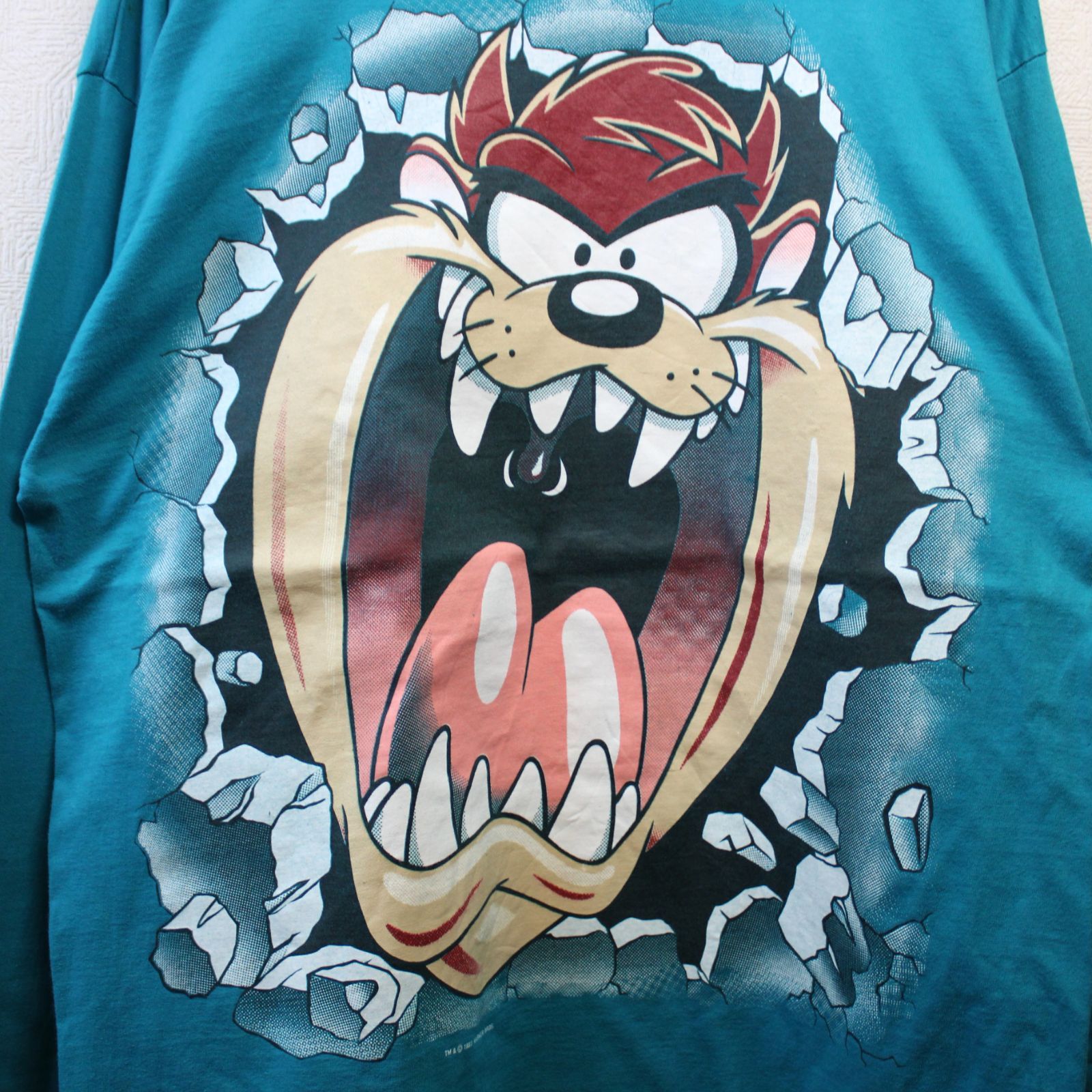90s ビンテージ Warner Bros アニメ キャラ Tシャツ 古着 1990年代 90s Warner Bros ワーナーブラザーズ ロンT Tシャツ