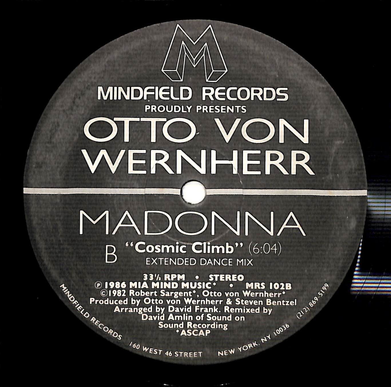 m1419【12/米盤】Madonna & Otto Von Wernherr/マドンナ/Cosmic Climb