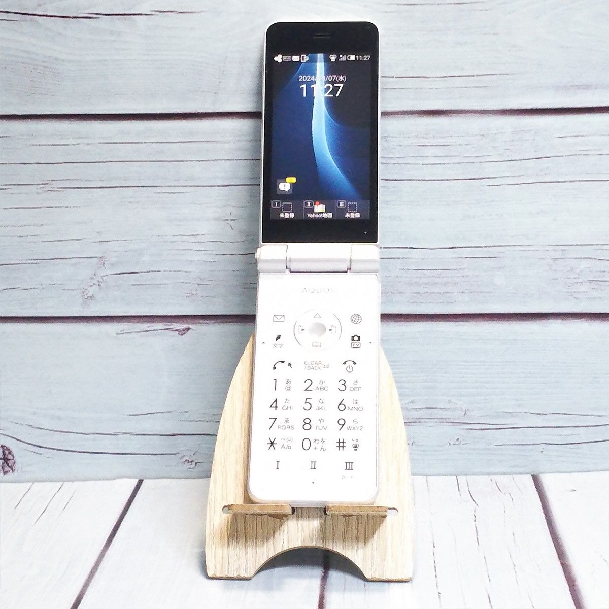 【送料無料】Softbank 601SH AQUOS ケータイ2 WHITE ホワイト 本体 白ロム SIMロック解除済み SIMフリー 912884