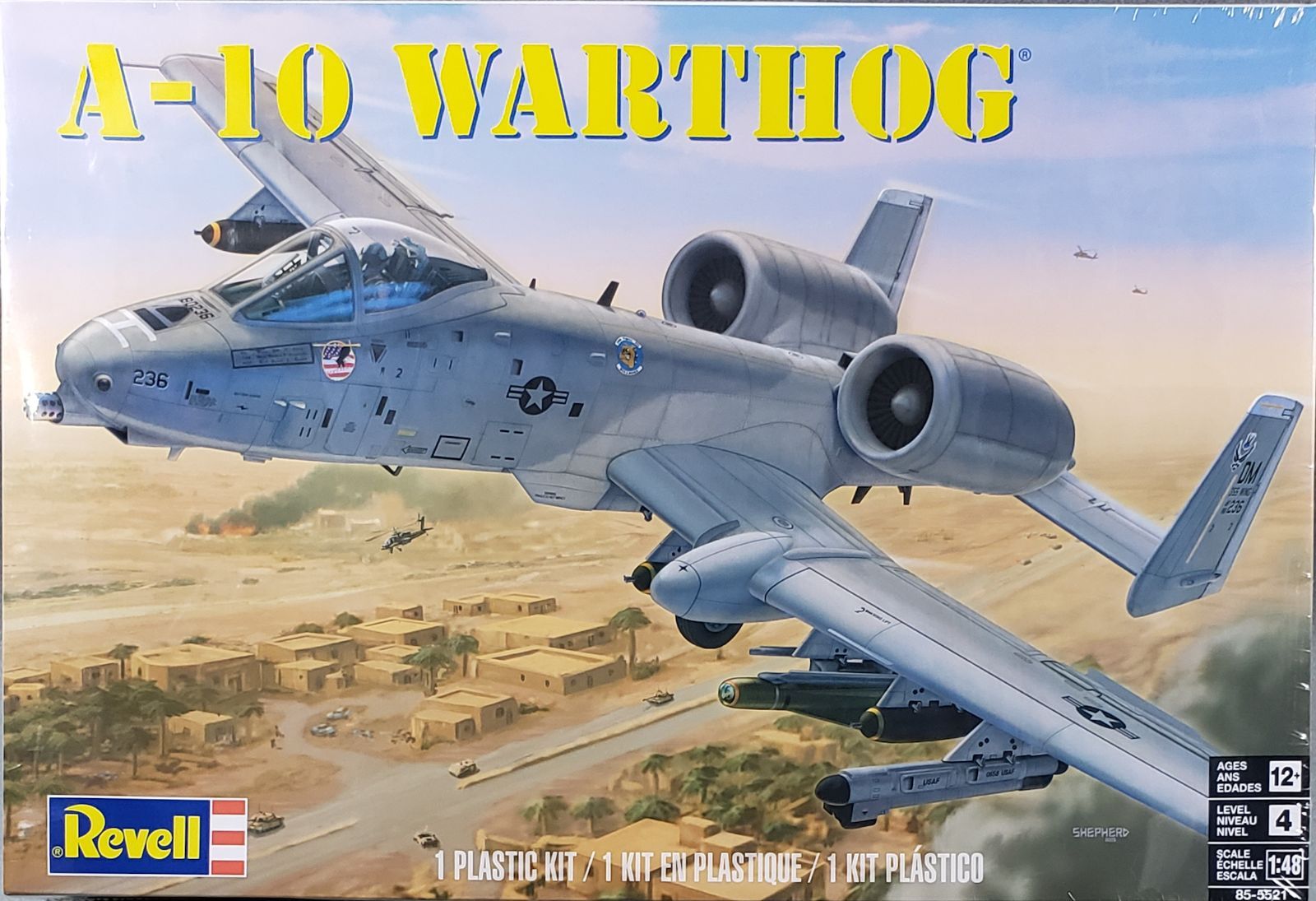 アメリカレベル 1/48 A-10A ウォートホッグ 制空迷彩 05521 プラモデル-