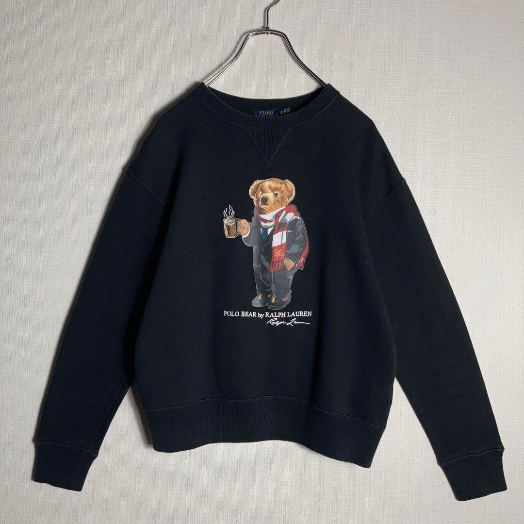 美品】RALPH LAEREN スウェット ポロベア 黒 XS - メルカリ