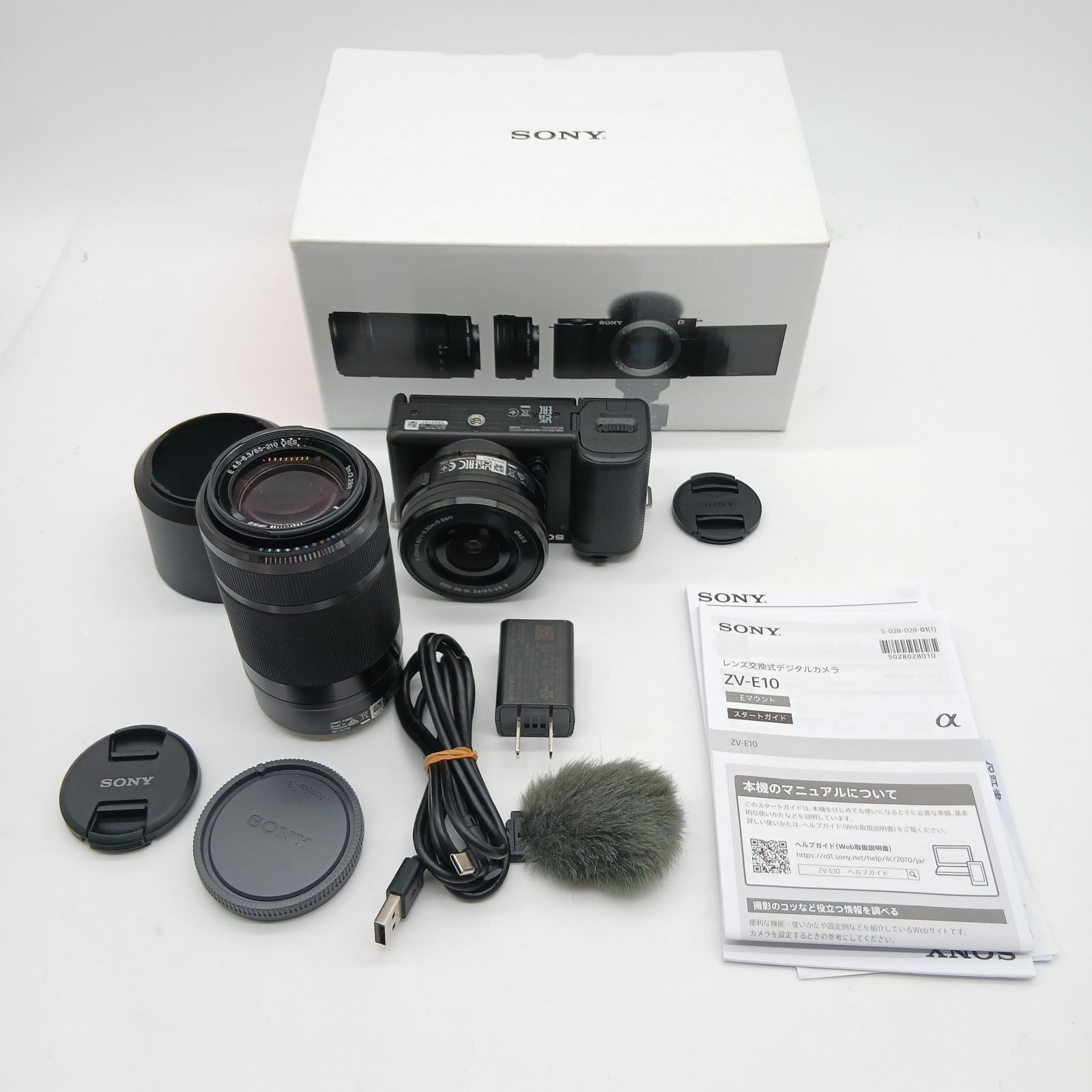 元箱付き！新品級 ☆ SONY ZV-E10 ダブルズームレンズキット ブラック 