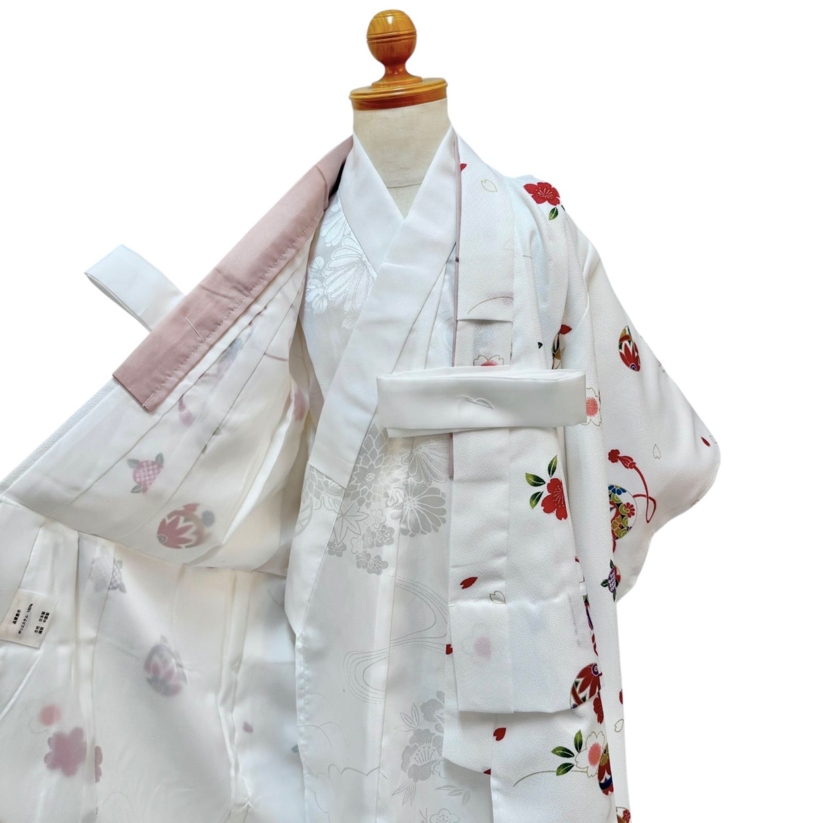 新品 被布セット 七五三 女児 きもの 襦袢 巾着 草履　女児　3歳　着付けＤＶＤサービス　A11135 七五三 3歳 紫 着物・被布・襦袢・草履・髪飾り・巾着セット 七五三