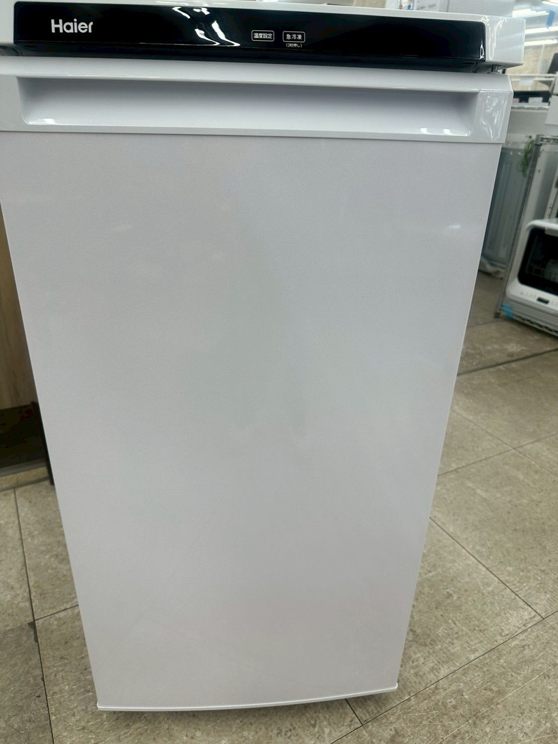 Haier 冷凍庫 JF-NU102C 2022年製、匿名配送 ハイアール、幅50cmのスリムな102L前開き式冷凍庫「JF-NU102C
