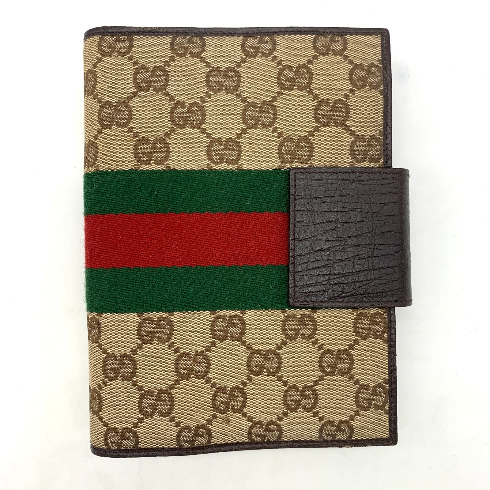 メール便不可】 Gucci グッチ シェリーライン 手帳 折り財布 - www