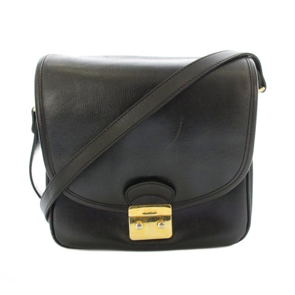 ハートマン hertmann ブラックレザーショルダーバッグ HARTMANN トート