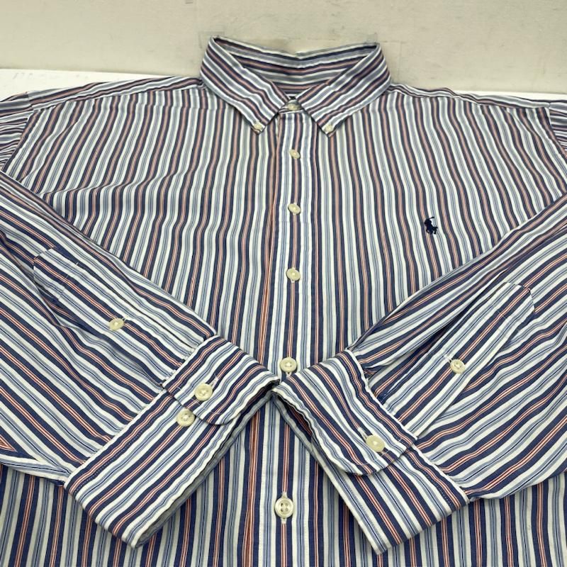 90s ラルフローレン YARMOUTH マルチストライプ長袖シャツ M 90s ラルフローレン YARMOUTH マルチストライプ長袖シャツ M