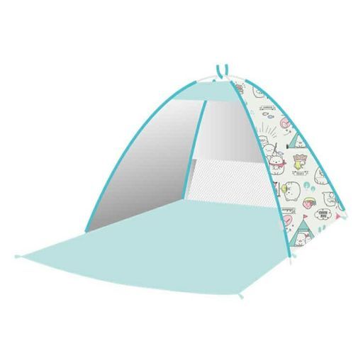 アサヒ興洋 すみっコぐらし テント ワンタッチ 3~4人用 メッシュ窓付き ライトブルー 収納袋付き ペグ付き ピクニック キャンプ アウトドア ポップアップテント アサヒ興洋すみっコぐらしテントワンタッチ3~4人用メッシュ窓