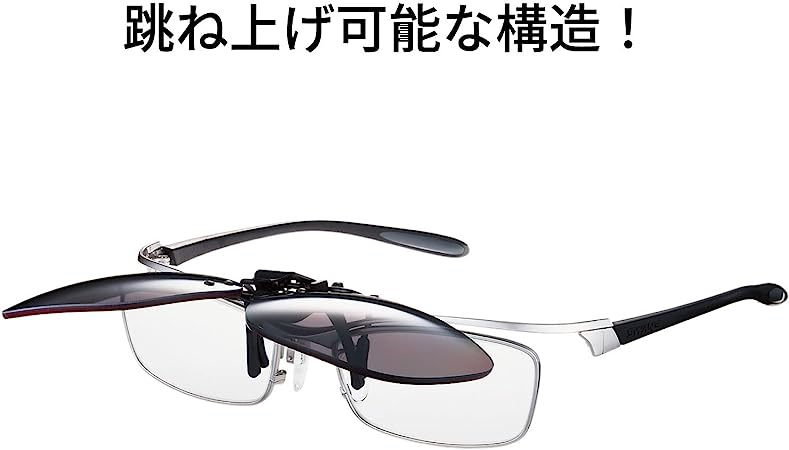 公式通販 SWANS スワンズ 日本製 偏光 サングラス SCP メガネにつける クリップオン 跳ね上げタイプ 固定タイプ 偏光レンズ メガネの上から 