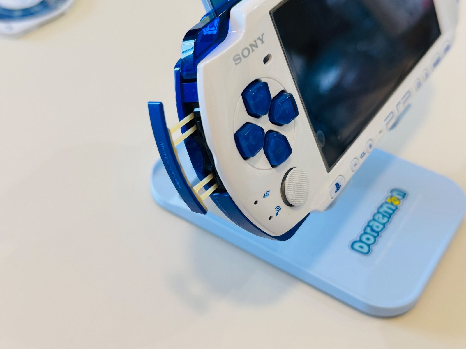 PSP-3000 ブルー×ホワイト 稀少 動作品 ドラえもん