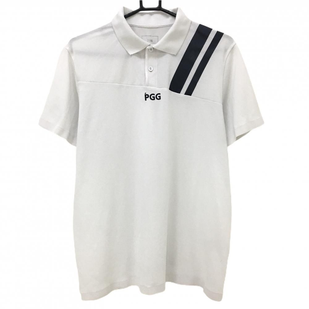 【美品】PGG パーリーゲイツ　半袖　ポロシャツモッホワイト S Mサイズ PEARLY GATES パーリーゲイツ × MR.MEN LITTLE MISS 半袖